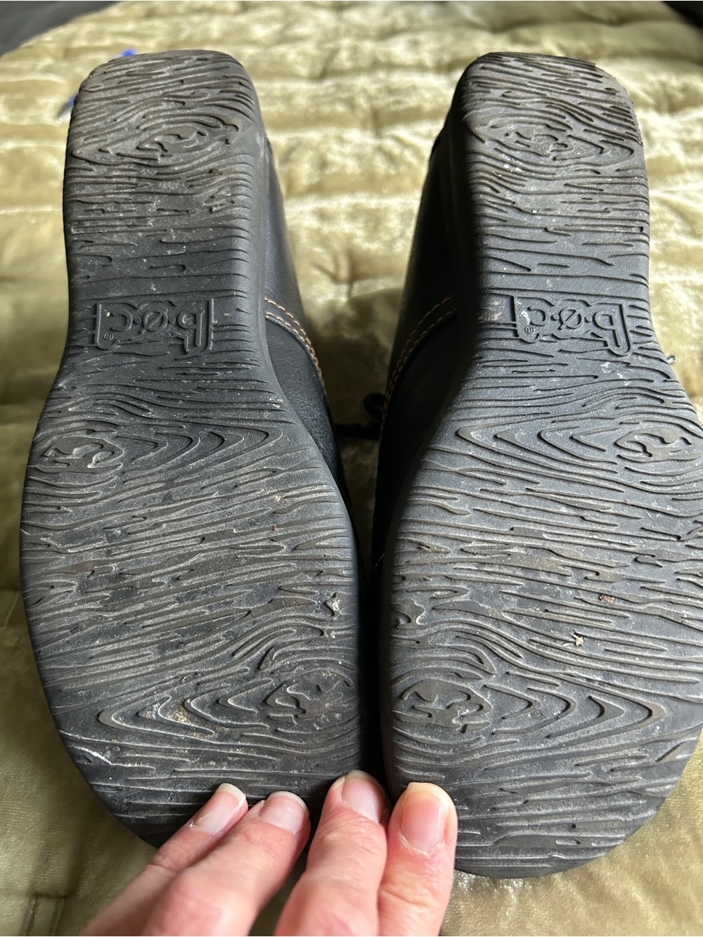 boc Black Leather Lace-Up Ankle Booties - Picture 5 of 5